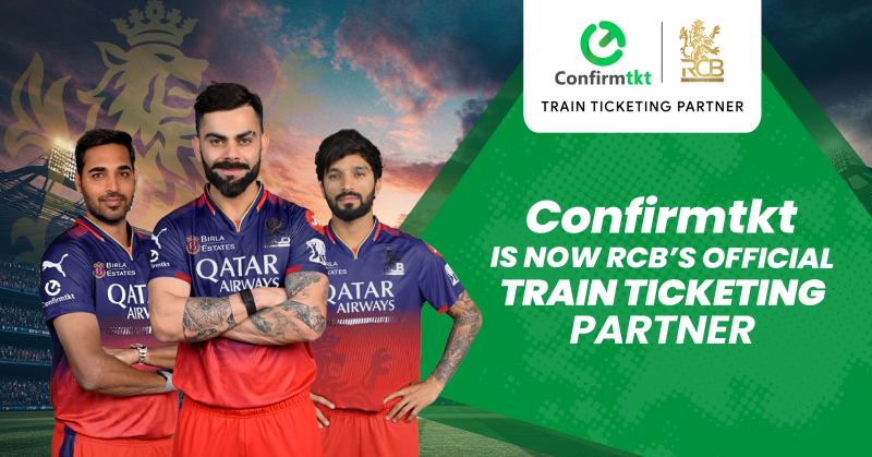 ConfirmTkt Renews Partnership with Royal Challengers Bengaluru (RCB) as the Official Train Ticketing Partner for T20 Season 2025 decoding=