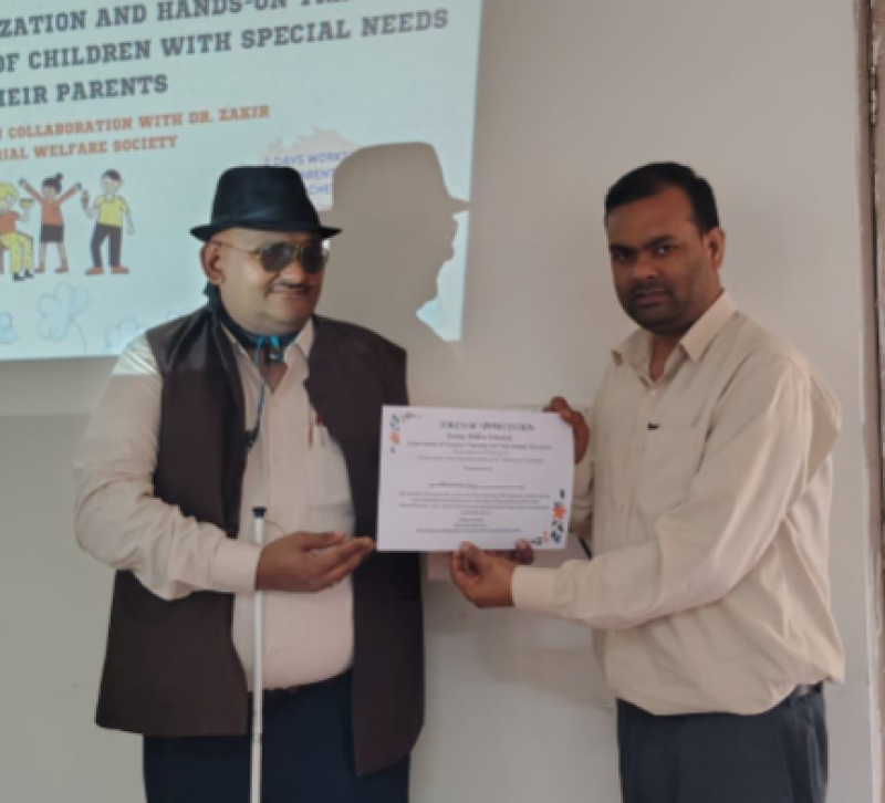 two-day-awareness-cum-sensitization-and-hands-on-training-workshop-on-children-with-special-needs-and-their-parents-concludes-at-jmi