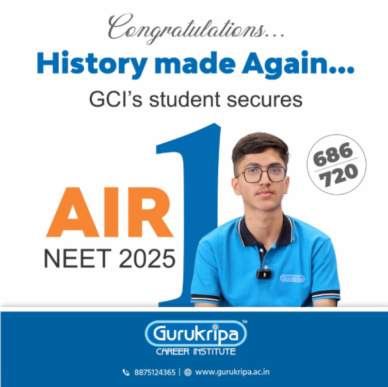 Mahesh Kumar Tops NEET 2025 — Gurukripa Creates History Again