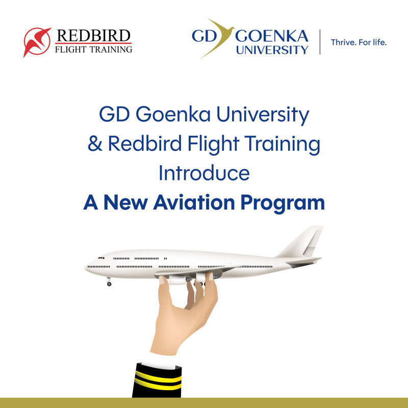 GD Goenka University launches a new course in Aerospace in collaboration with Redbird Flight Training