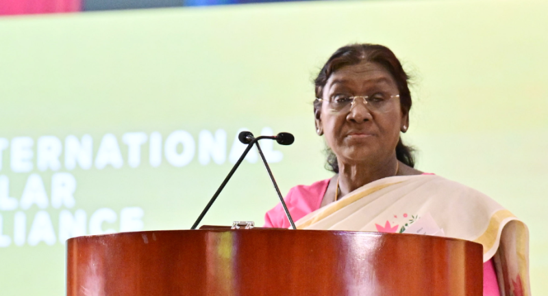 President Droupadi Murmu Inaugurates 8th ISA Assembly, Calls Solar Energy a Catalyst for Empowerment and Inclusive Development decoding=