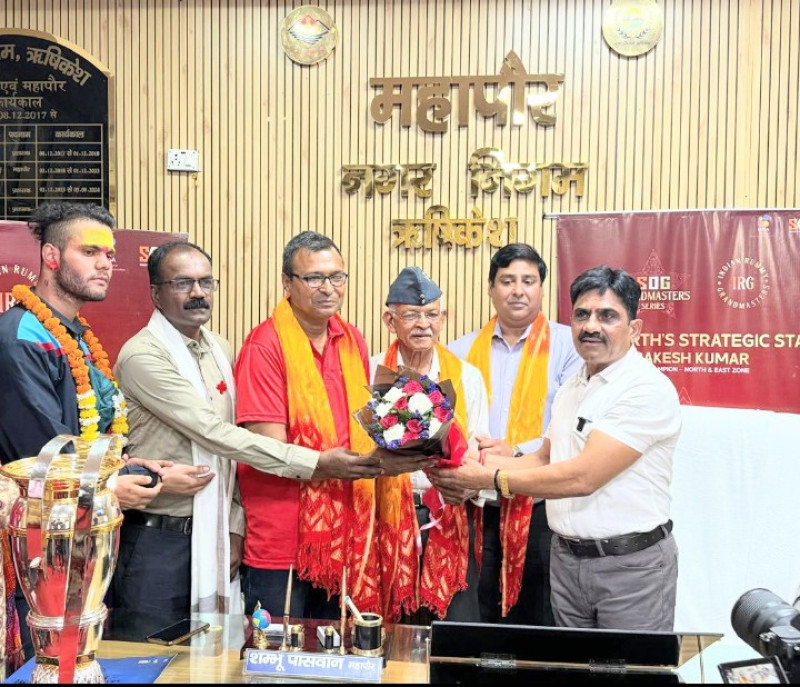 rishikeshs-rakesh-kumar-wins-sog-grandmaster-series-north-east-zone-honoured-at-city-ceremony