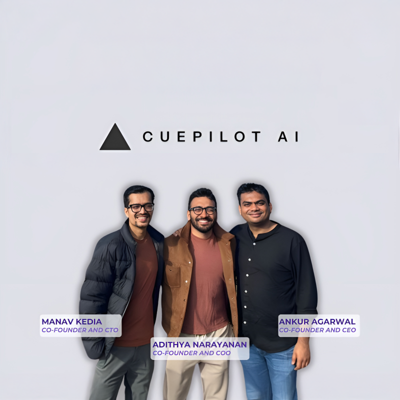 CuePilot.Ai is the only Indian company to make it to the 2026 GSV Cup 50 decoding=
