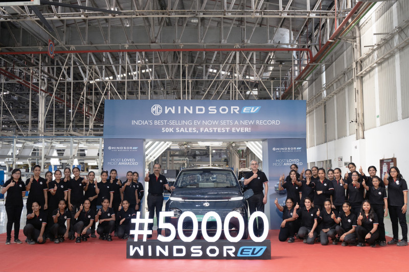 JSW MG Motor India sells 50,000 units of MG Windsor in under 400 days decoding=