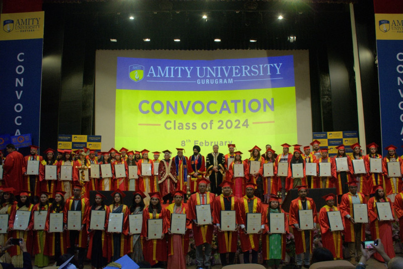 amity-university-gurugram-haryana-hosts-its-11th-convocation-ceremony-at-manekshaw-centre-new-delhi