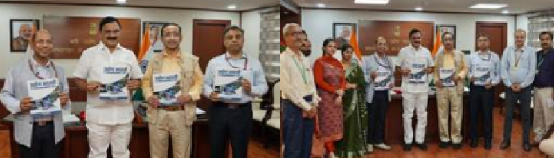 mos-shri-bhupathi-raju-srinivasa-varma-unveils-second-edition-of-mhis-hindi-magazine-udyog-bharti-promoting-rajbhasha-in-administration