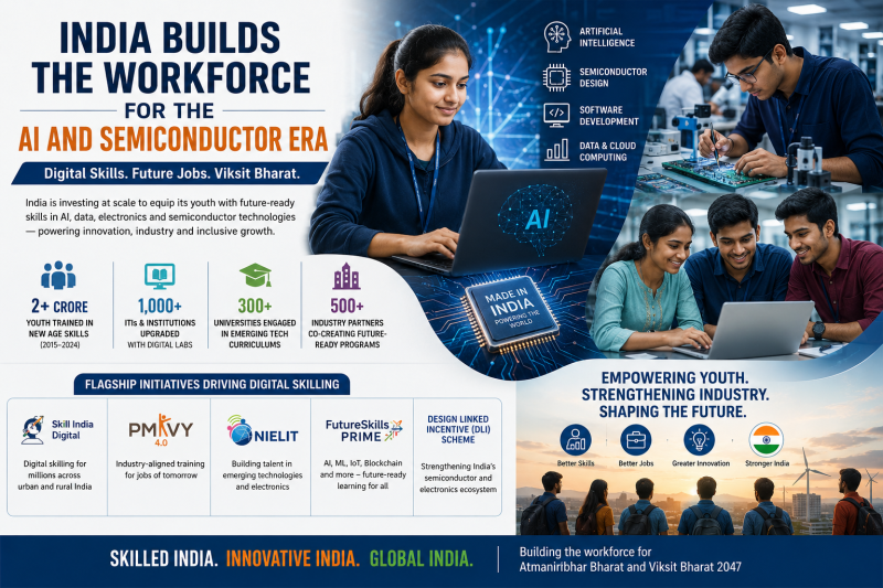 India Builds the Workforce for the AI and Semiconductor Era Through Large-Scale Digital Skilling Initiatives decoding=