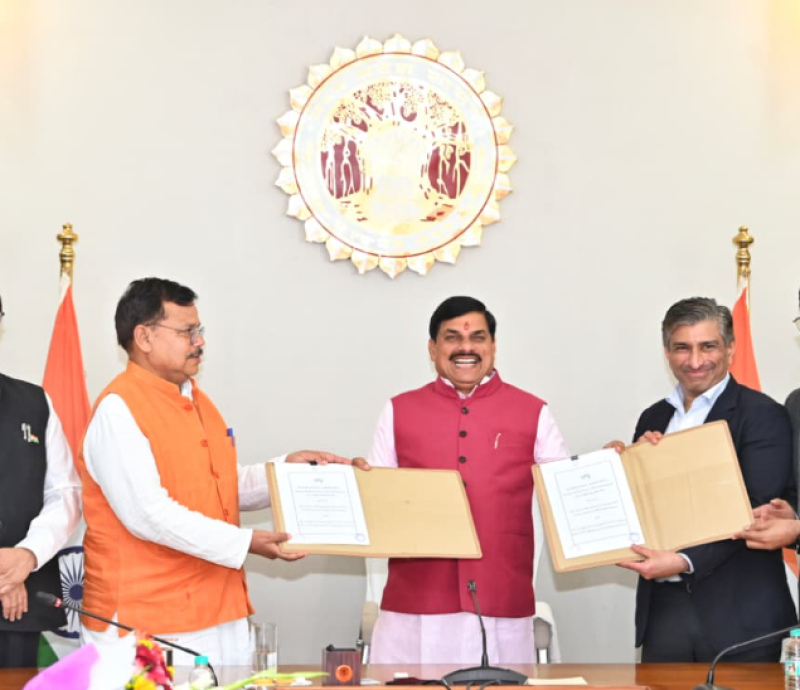 chief-minister-dr-power-supply-agreement-signed-for-4000-megawatt-power-supply-at-samatva-bhawan-chief-ministers-residence-today