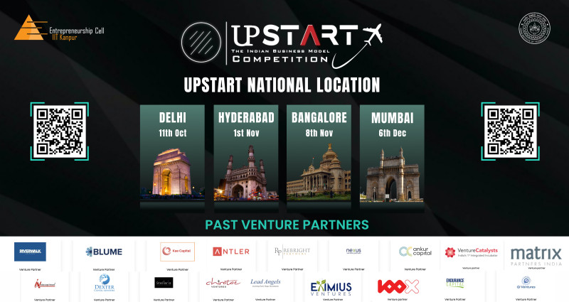 IIT Kanpur's Entrepreneurship Cell Announces UpStart 2025: Flagship Pitching Event Across 4 Cities