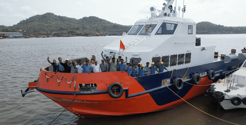 shm-group-launches-29-metre-aluminium-passenger-craft-at-its-mumbai-yard