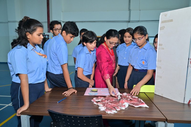 ahead-of-national-space-day-indias-rocket-woman-dr-ritu-karidhal-inspires-future-scientists-at-gurugrams-satya-school