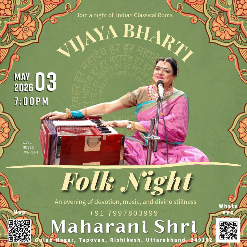 Folk Legend Vijaya Bharti & Pop Sensation Bhavya Raj to Enthrall Tapovan, Rishikesh in a Historic Musical Union decoding=