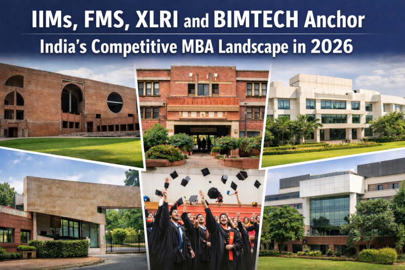 IIMs, FMS, XLRI and BIMTECH Anchor India’s Competitive MBA Landscape in 2026 decoding=