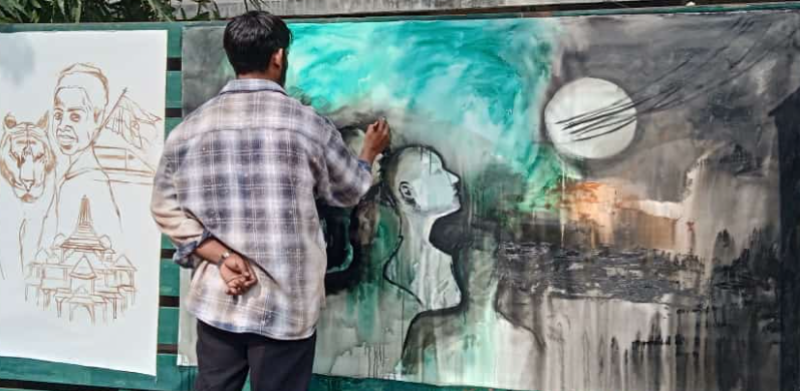 fine-arts-students-and-teachers-of-jmi-actively-participate-in-art-festival-under-viksit-bharat-ambassador-100-day-challenge