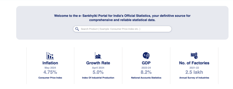 MoSPI Launches eSankhyiki Portal for Enhanced User Experience and Ease of Data Access decoding=
