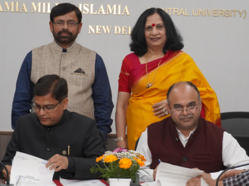 Jamia Millia Islamia and Dr. B. R. Ambedkar University Delhi sign MoU for academic collaboration and joint research activities decoding=