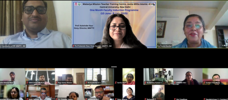 Jamia Millia Islamia concludes Month-long Online Faculty Induction Programme for New Entrants in Higher Education