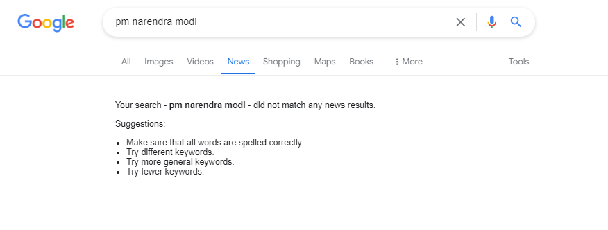 google-not-showing-news-today