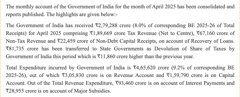 monthly-review-of-accounts-of-government-of-india-for-april-2025-fy2025-26