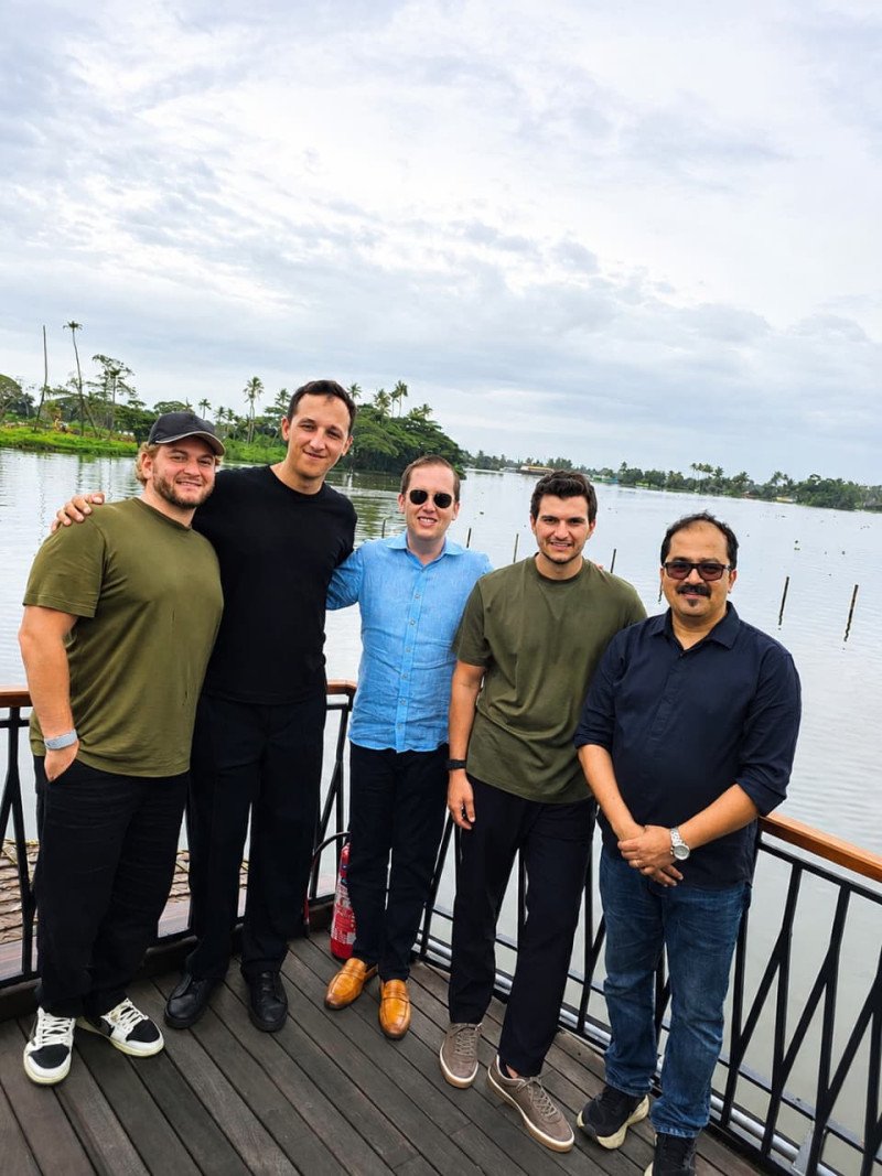 US envoy Sergio Gor, Business Executive and Trump’s son-in-law Michael Boulos enjoy houseboat ride in Kerala decoding=
