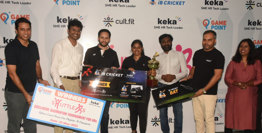 keka-sme-hr-tech-leader-organizes-badminton-event-shuttlers-to-mark-hr-day