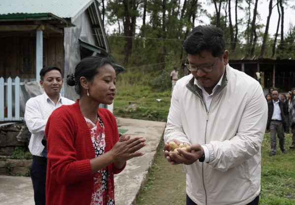 chief-minister-of-meghalaya-conrad-k-sangma-inspects-progress-of-infrastructural-agricultural-projects-in-east-khasi-hills