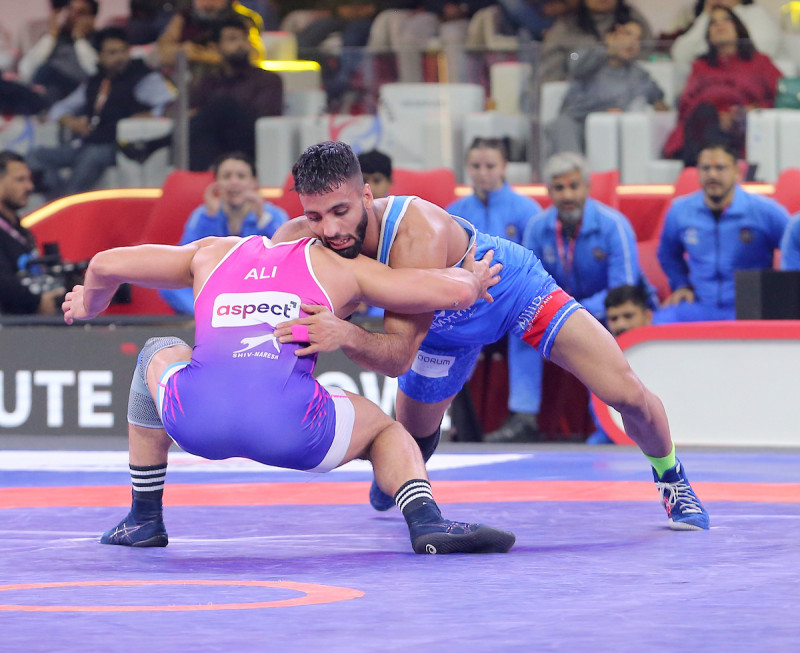 pro-wrestling-league-2026-delhi-dangal-warriors-defeat-tiigers-of-mumbai-dangals-63-to-stay-alive-in-semi-final-race