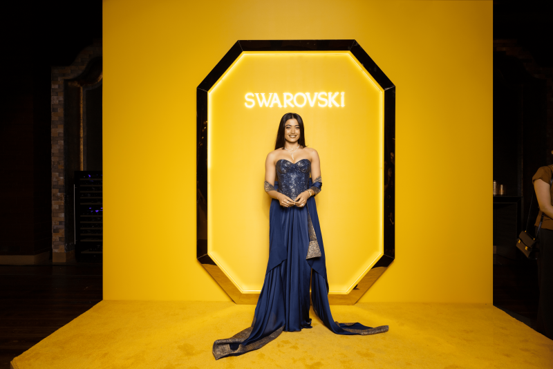Rashmika Mandanna Brings Festive Glamour to Swarovski’s Diwali Celebration in Mumbai decoding=