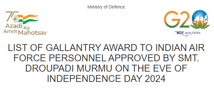 republic-day-gallantry-award-to-indian-air-force-personnel-approved-by-smt-droupadi-murmu