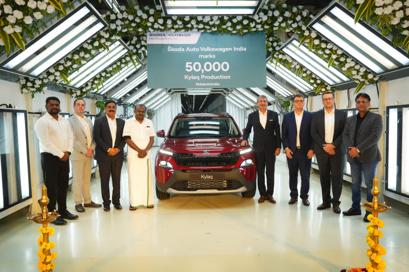 koda-auto-volkswagen-india-marks-50000-kylaq-production-in-one-year-with-a-strong-makeinindia-push
