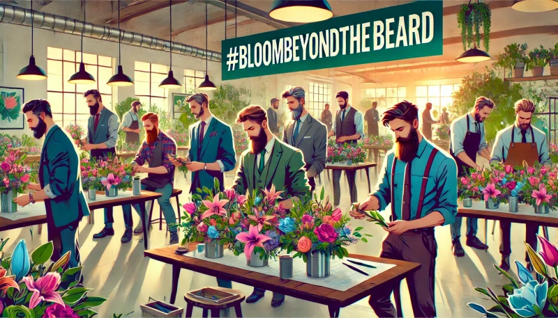 FlowerAura and Bombay Shaving Company Unite for a Successful Men's Day Celebration with #BloomBeyondTheBeard Floral Arrangement Workshop decoding=