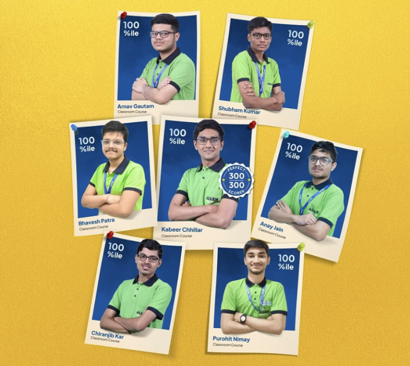 ALLEN Kota Dominates with Majority of 100 Percentilers, 7/12 from Classroom Program decoding=