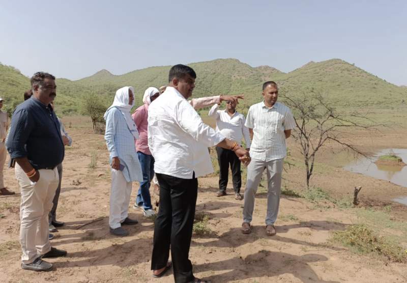 forest-minister-sanjay-sharma-inspects-nidani-and-proposed-dam-sites-in-alwar-urges-public-participation-in-vande-ganga-water-conservation-drive