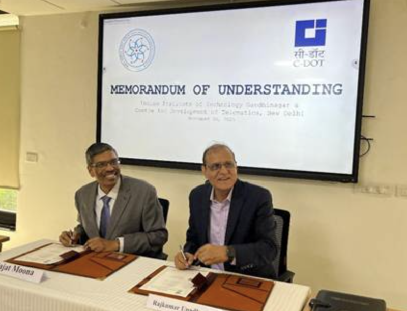c-dot-and-iit-gandhinagar-partner-to-establish-centre-of-excellence-for-indigenous-telecom-and-cybersecurity-research