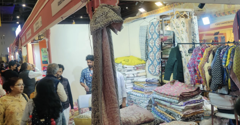 44th-international-trade-fair-2025-ultra-light-100-gram-jaipur-quilts-become-the-centre-of-attraction-at-rajasthan-pavilion