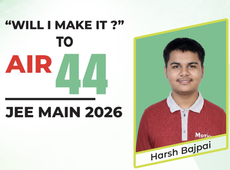 Kabeer Chhillar (AIR 1) Leads ALLEN Stars in JEE Main 2026; Motion’s Sushant (AIR 57), Harsh (AIR 44), Lakshit (AIR 73) Shine