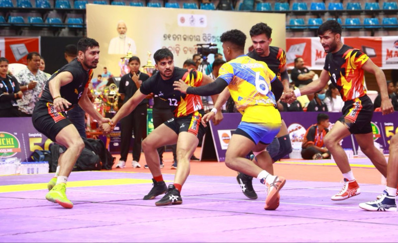 Maharashtra, Haryana, Services Advance in Dominant Fashion at 71st Senior National Kabaddi Championships decoding=