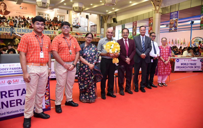 14th Edition of SAI Model United Nations Concludes, Bringing Together Over 650 Student Delegates from 14 Nations for Global Youth Diplomacy decoding=