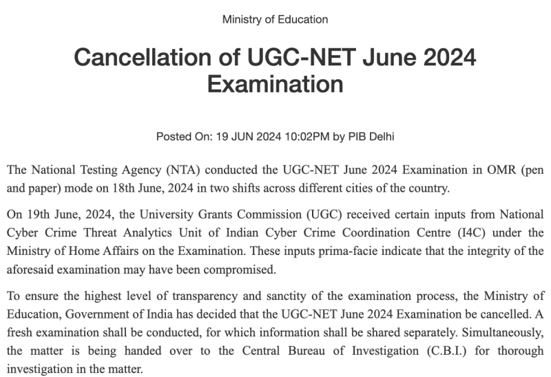 why-p-chidambaram-is-asking-to-step-in-neet-and-net-crisis-ugc-net-june-2024-examination