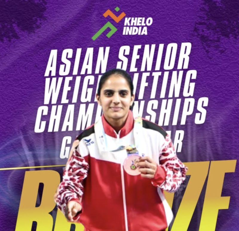 komal-kohar-creates-history-bags-bronze-at-asian-senior-weightlifting-championships-2026