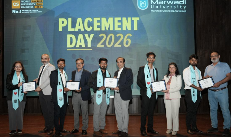 marwadi-university-secures-1000-job-offers-from-500-companies-in-stellar-2026-placement-season