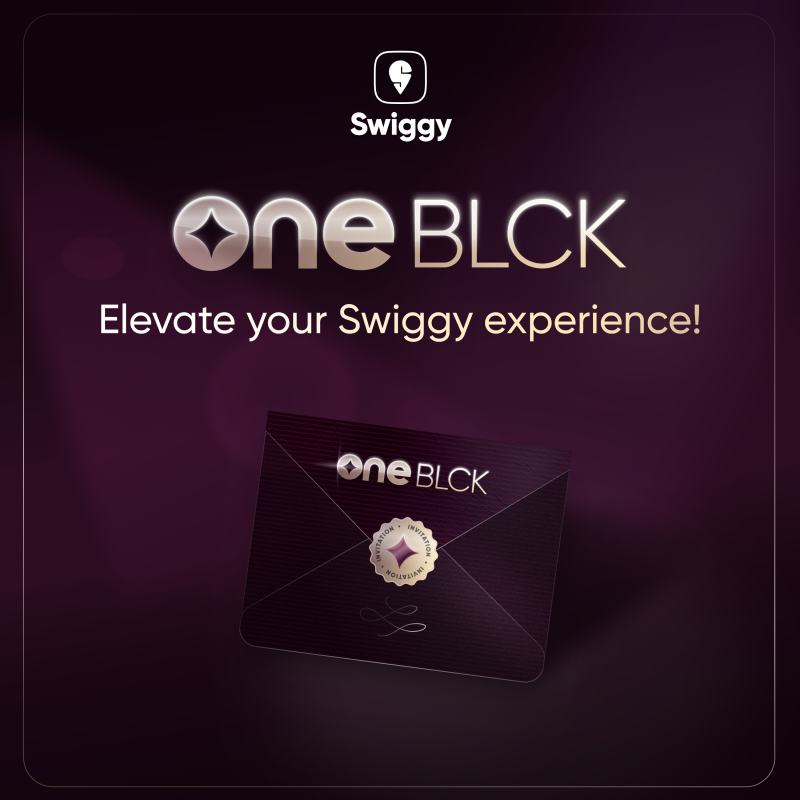 Swiggy Launches One BLCK, An Invite-Only Premium Membership decoding=