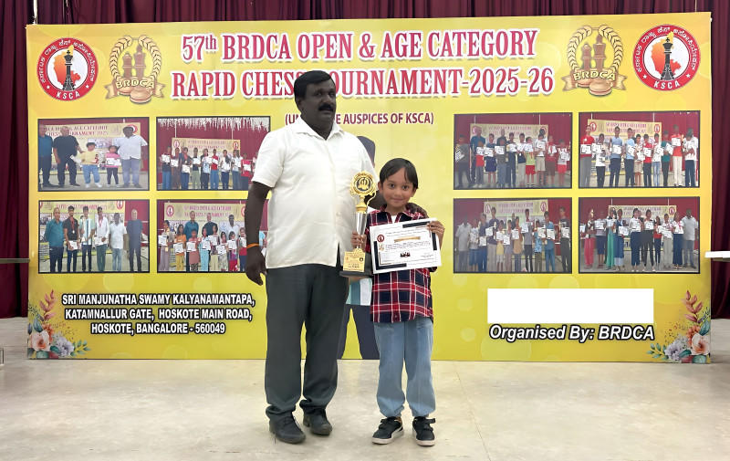 Greenwood High International School Student Wins Gold at BRDCA Chess Tournament