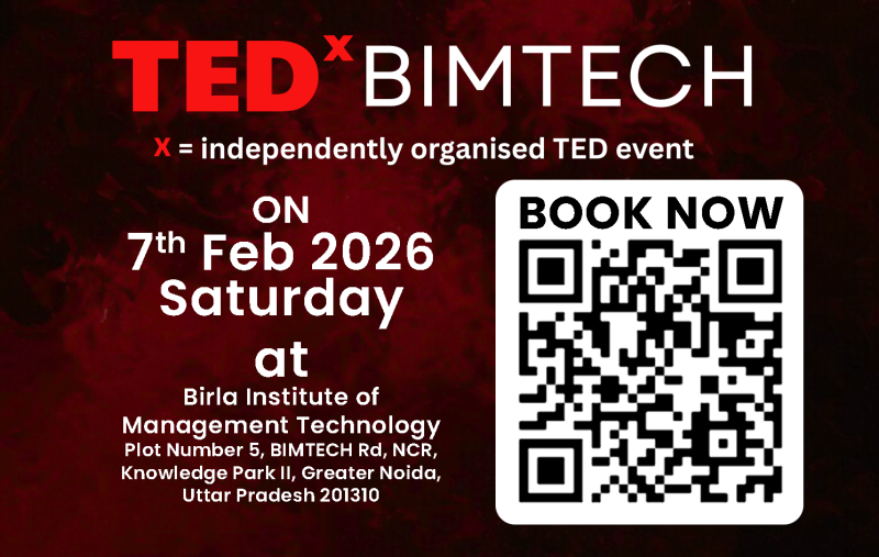 BIMTECH to Bring TEDx Spotlight on the Future of Humanity, Tech, and Innovation on coming 7th February decoding=