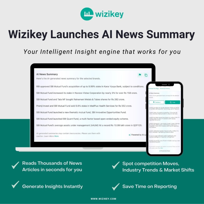 Wizikey Launches Industry's First AI News Summary: An Intelligent Insights Engine decoding=