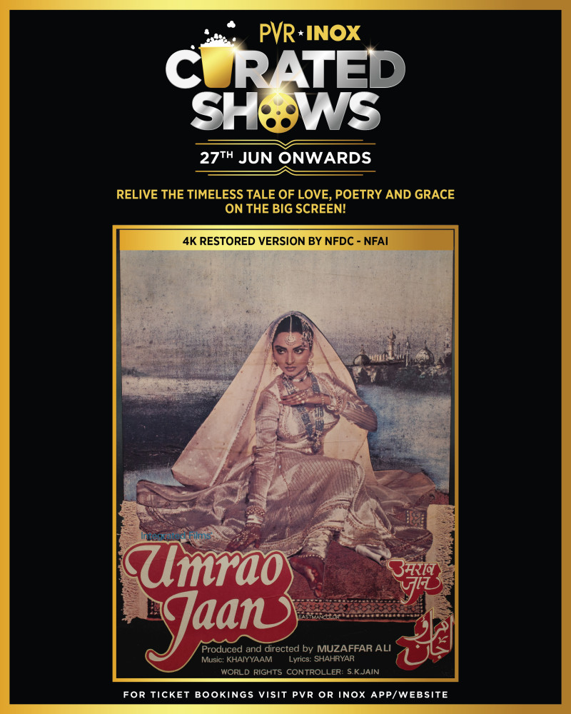 pvr-inox-brings-rekha-muzaffar-alis-timeless-classic-umrao-jaan-in-a-breathtaking-4k-restoration-back-on-the-big-screen