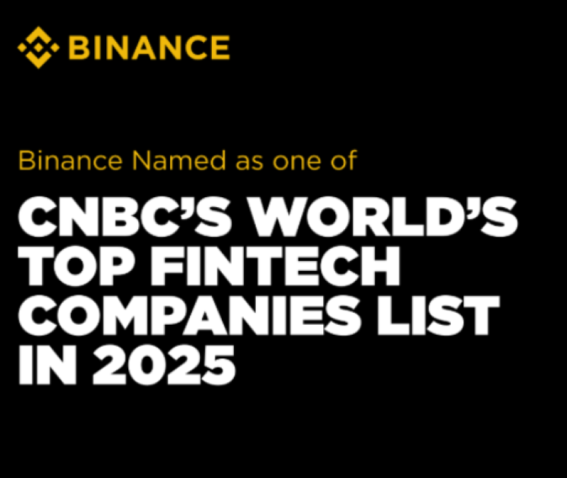 Binance Named on CNBC's 2025 World's Top Fintech Companies List decoding=