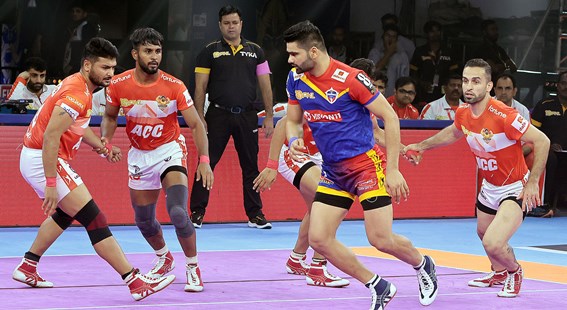 Rakesh and Fazel Atrachali's Powerful Performances Help Gujarat Giants Clinch Convincing Win vs U.P. Yoddhas decoding=
