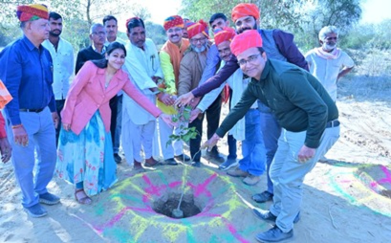 H.G. Infra's commendable efforts towards environmental protection: Planting of 18,000 trees in Jodhpur decoding=