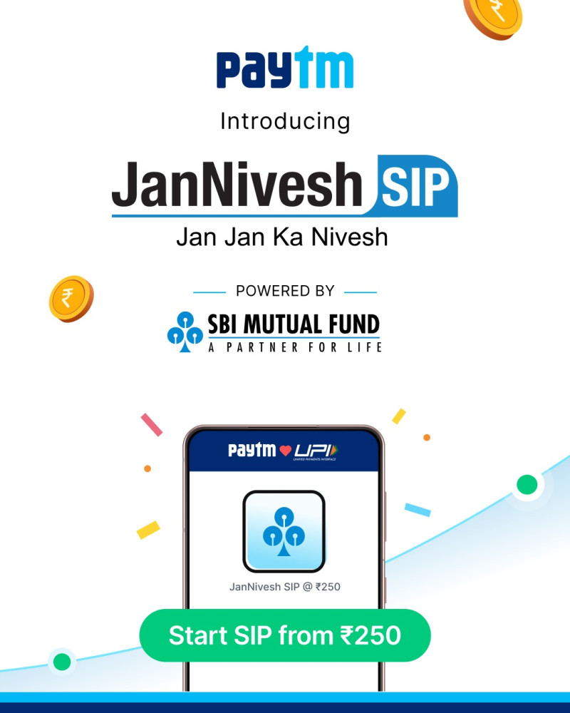 paytm-partners-with-sbi-mutual-fund-to-launch-jannivesh-250-sip-contributing-to-viksit-bharat-vision-and-enabling-everyone-to-start-investing